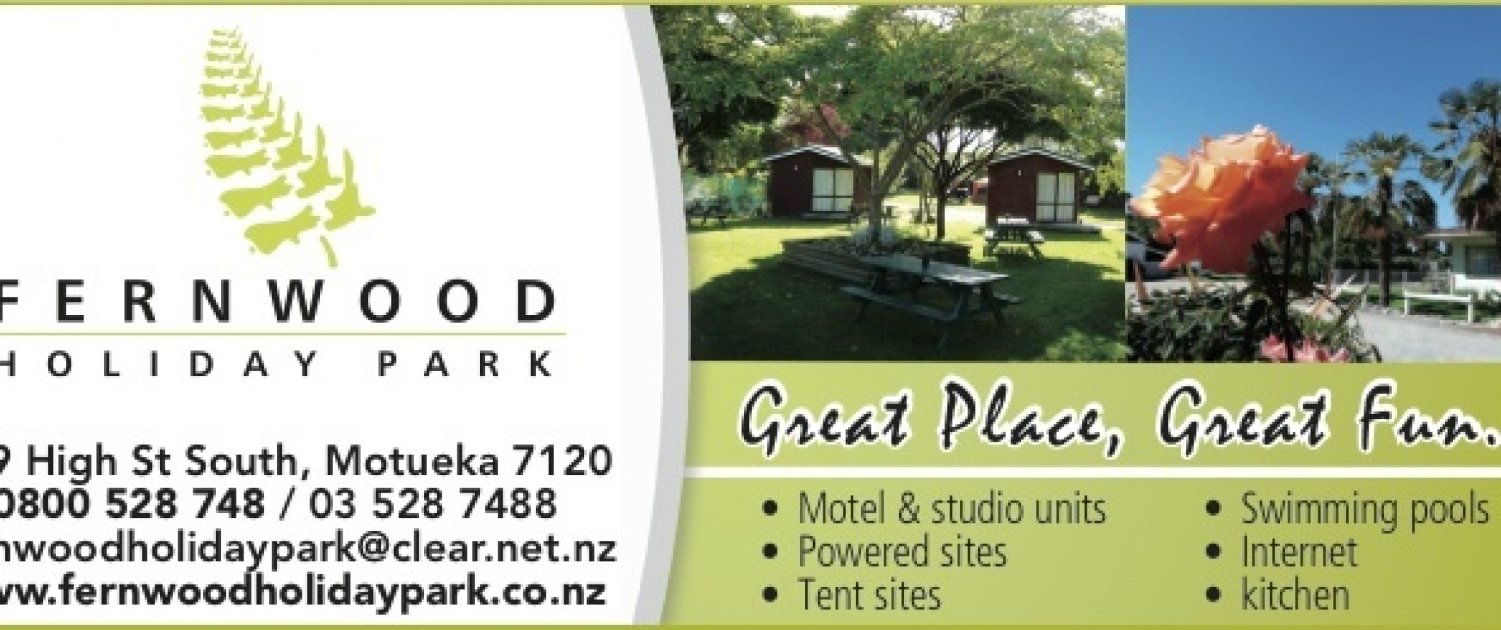 Fernwood Holiday Park Banner