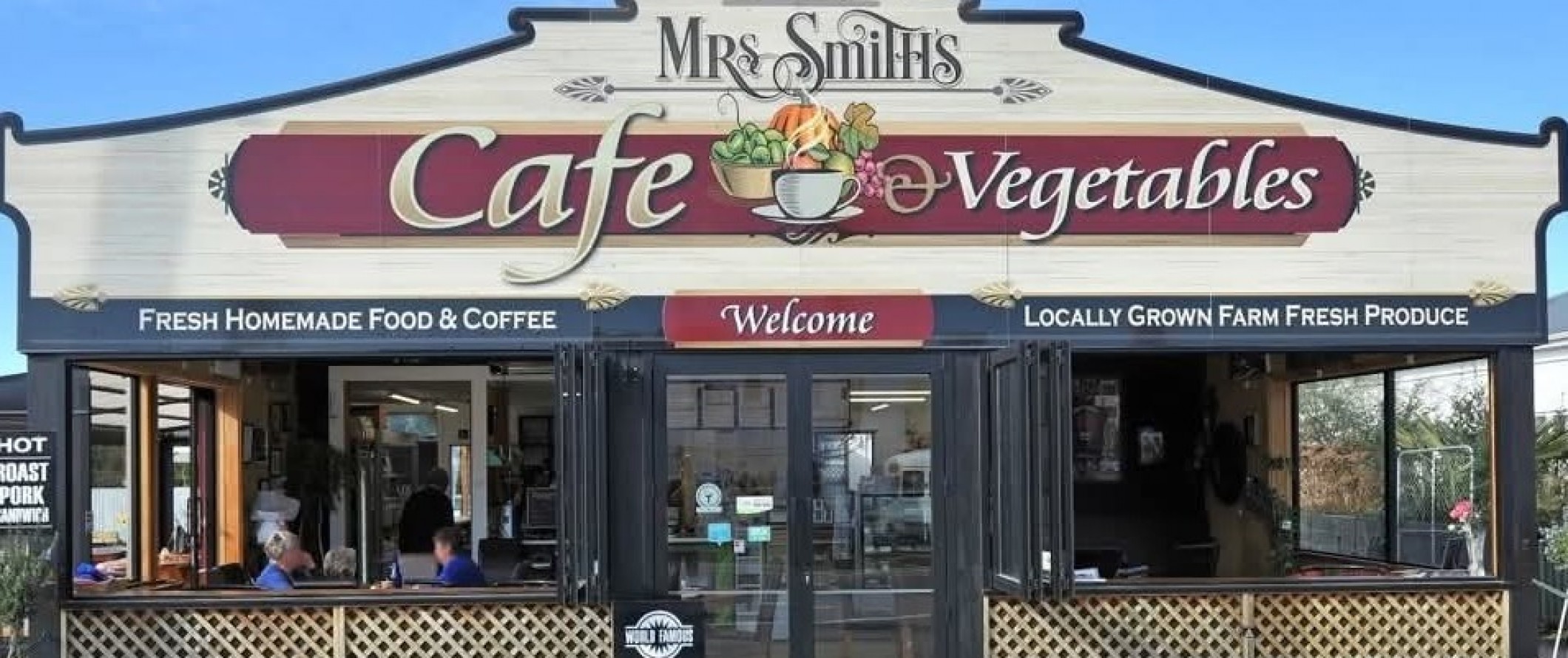Mrs Smiths Cafe & Vegetables Banner