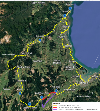 Update 12 October 2026  - 95% of the trail is open.   