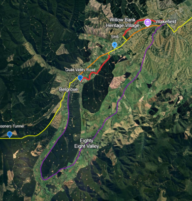 Update 18 September  - 90% of the trail is open.  Quail Valley Rd - closed from Sept 15th, 